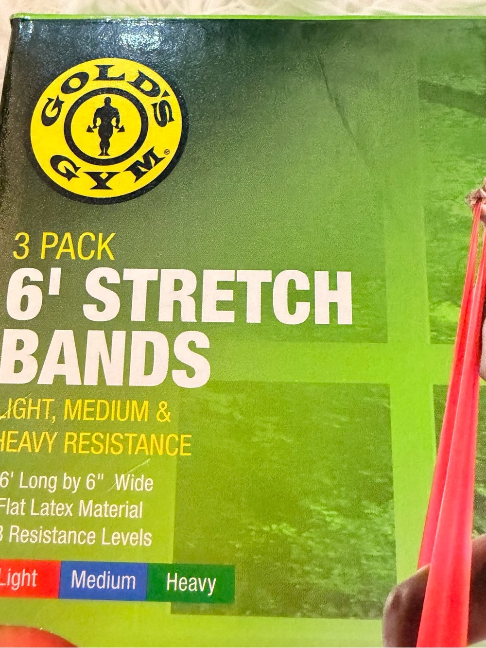 Stamina 3-Pack 6-Foot Resistance Bands Light Medium Heavy New - Picture 2 of 8